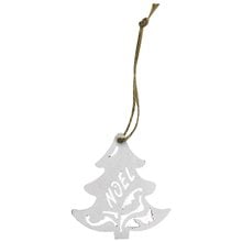 Στολίδι Ξύλινο Λευκό Δέντρο 7cm Xmasfest 1133172  Κρεμαστά Στολίδια