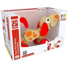Hape Push & Pull Ξυλ.Συρόμενο Σκυλάκι Walk-A-Long Puppy/Fsc 0401.E0347B-E0352A  Ξύλινα Παιχνίδια