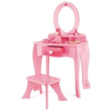 Hape Ξύλινο Σετ Dresser Table And Stool Girl's Vanity-Pink (E8350A)  Ξύλινα Παιχνίδια