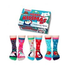 Γυναικείες Κάλτσες United Odd Socks 6τμχ. Νο 37 - 42 Merry Kissmas  Παιδικά Αξεσουάρ Μόδας