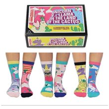 Γυναικείες Κάλτσες United Odd Socks 6τμχ. Νο 37 - 42 Unicorn VS. LLama in the Land of the Cactus  Παιδικά Αξεσουάρ Μόδας