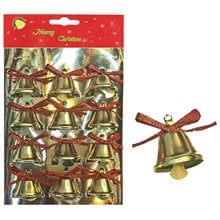 Καμπάνες Μεταλλικές Πακ=12τ 3x3cm Xmasfest 1131662  Στολίδια