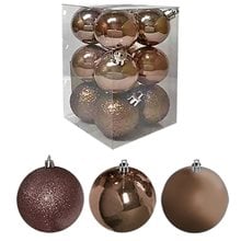 Μπάλες Μπρόνζε Μιξ Πακ=6τεμ Φ6 Φ6cm Xmasfest 1132553  Στολίδια