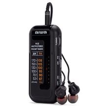 AIWA MINI POCKET RADIO WITH EARPHONES BLACK  Φορητά Ηχεία