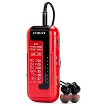AIWA MINI POCKET RADIO WITH EARPHONES RED  Φορητά Ηχεία