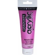 Ακρυλικό Χρώμα Graduate 120ml 772 Metallic Pink 123120722  Ακρυλικά Χρώματα Ζωγραφικής