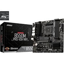 MSI MB B550M PRO-VDH WIFI, SOCKET AMD AM4, CS AMD B550, 4 DIMM SOCKETS DDR4, VGA/DISPLAY PORT/HDMI, GIGABIT LAN, WiFi, MICRO-ATX, 3YW.  Μητρικές κάρτες