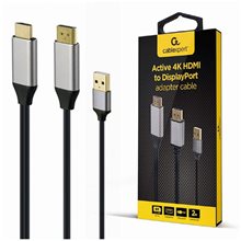 CABLEXPERT 4K HDMI MALE TO DISPLAYPORT MALE ADAPTER CABLE 2M BLACK RETAIL PACK  Καλώδια οθονών
