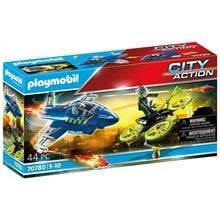 Playmobil City Action Καταδίωξη Drone Από Αστυνομικό Τζετ 70780  Playmobil