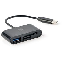 LAMTECH TYPE-C CARD READER BLACK  Card Readers