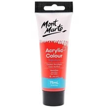 Ακρυλικό Mont Marte 75ml Studio Acrylic 09 Vermillion  Ακρυλικά Χρώματα Ζωγραφικής