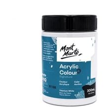 Ακρυλικό Mont Marte 300ml Studio Acrylic Titanium White  Ακρυλικά Χρώματα Ζωγραφικής