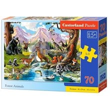 Παζλ Castorland 70 τμχ 40x29cm Forest Animals B-070091  Παζλ Παιδικά
