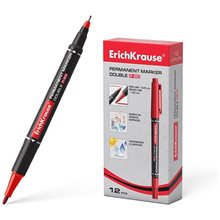 Μαρκαδόρος Διπλός Ανεξίτηλος Erichkrause P-80 0.45mm-1.65mm Κόκκινος 48185  Μαρκαδόροι