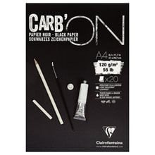Μπλοκ Clairefontaine Μαύρο  Carbon 21x29.7cm  20φ.120gr  Μπλοκ - Χαρτιά Ζωγραφικής & Σχεδίου
