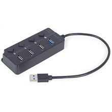GEMBIRD 4-PORT USB HUB (1XUSB3.1+3XUSB2.0) WITH SWITCHES  USB Hubs