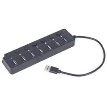 GEMBIRD 7-PORT USB HUB (1XUSB3.1+6XUSB2.0) WITH SWITCHES  USB Hubs