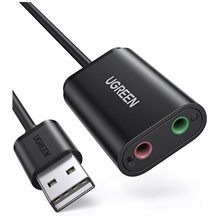 Soundcard USB 2.0 UGREEN US205 Black 30724  Κάρτες Ήχου
