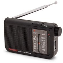 AIWA POCKET AM/FM RADIO WITH DUAL ANALOG TUNER BLACK  Νέες Παραλαβές