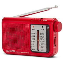 AIWA POCKET AM/FM RADIO WITH DUAL ANALOG TUNER RED  Νέες Παραλαβές