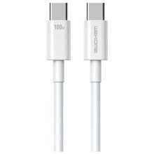 Charging Cable WK 100W TYPE-C/TYPE-C White 1m WDC-182 5A  Φορτιστές - Καλώδια