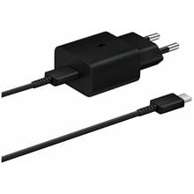 SAMSUNG USB CHARGER AND CABLE 15W BLACK  Φορτιστές - Καλώδια