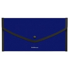 Φάκελος Κουμπί ErichKrause 14x26cm Diamond Total Blue 55079  Θήκες - Ζελατίνες