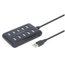 GEMBIRD 10-PORT USB 2.0 HUB BLACK  USB Hubs