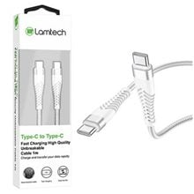 Lamtech HQ Unbreakable Cable Type-C To Type-C White 1M  Φορτιστές - Καλώδια