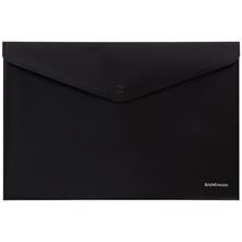 Φάκελος Κουμπί Erichkrause A4 Diamond Total Black 54877  Θήκες - Ζελατίνες