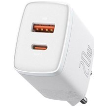 Baseus Φορτιστής Χωρίς Καλώδιο με Θύρα USB-A και Θύρα USB-C 20W Power Delivery / Quick Charge 3.0 Λευκός (CCXJ-B02) (BASCCXJB02)  Φορτιστές - Καλώδια