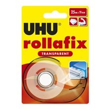 Ταινία Uhu Rollafix Διάφανη 19mm x25m+Σαλίγκαρος 36967  Κολλητικές ταινίες