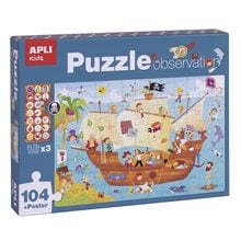 Apli Observation Puzzle Castle 104τμχ +Poster 17916  Παζλ Παιδικά