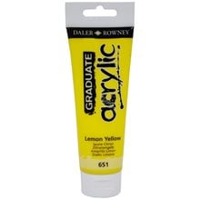 Ακρυλικό Χρώμα Daller Rowney 120ml 651 Lemon Yellow 123120651  Ακρυλικά Χρώματα Ζωγραφικής