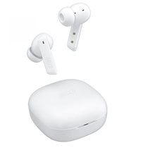 QCY HT05 Melobuds ANC TWS White Dual Driver 6-Mic Noise Cancel. True Wireless Earbuds - 10mm Drivers  Handsfree