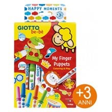 Giotto be-be Happy Moments My Finger Puppets  Σετ Μαρκαδόρων Ζωγραφικής