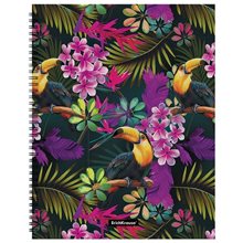 Ντοσιέ Σουπλ Σπιράλ ErichKrause Α4 με 40 Ζελατίνες Tropics 52778  Ντοσιέ