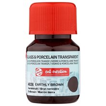 Χρώμα Γυαλιού Talens 4026 Earthly Brown 30ml  Χρώματα για γυαλί
