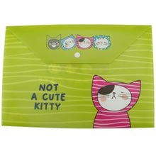 Ζελατίνα με Κουμπί M&G Νο A Cute Kitty ADM929FM  Φάκελοι μεταφοράς - Χαρτοφύλακες