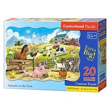 Παζλ Castorland 20 Maxi Animals On The Farm C-02429-1  Παζλ Παιδικά