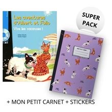 Super Pack Albert Et Folio Vive Les Vacances! (+ Mon Petit Carnet + Stickers)  Γαλλικά Φροντιστηριακά