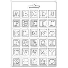 Stamperia Εύκαμπτο Καλούπι Stamperia A4 Alphabet, Day Dream  Καλούπια
