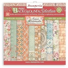 Stamperia 10 Χαρτιά Scrapbooking 30,5x30,5cm Διπλής Όψης Casa  Χαρτιά Scrapbooking