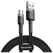 Baseus Cafule Braided USB 2.0 to micro USB Cable Γκρι 0.5m (CAMKLF-AG1) (BASCAMKLFAG1)  Νέες Παραλαβές