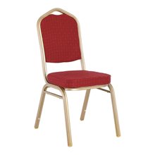 Hilton Καρέκλα Μέταλλο Βαφή Light Gold, Ύφασμα Κόκκινο ΕΜ513,5  Καρέκλες - Τραπέζια - Βοηθητικά