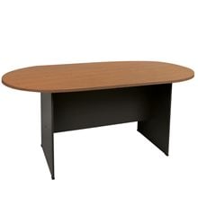 ΣΥΝΕΔΡΙΟΥ-A Τραπέζι Οβάλ Απόχρωση Dark Grey - Cherry ΕΟ123,1  Τραπέζια Συνεδρίου