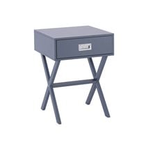 Wick Κομοδίνο Γκρι Λάκα Mdf Ε749,4  Κομοδίνα