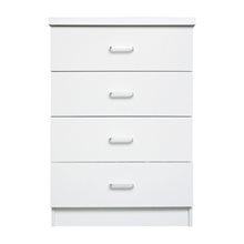 Drawer Συρταριέρα Με 4 Συρτάρια, Απόχρωση Άσπρο Ε7396,1  Συρταριέρες Κρεβατοκάμαρας