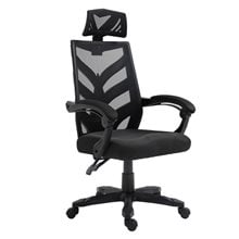 BF2980 Πολυθρόνα Γραφείου Διευθυντή, Mesh Μαύρο ΕΟ605,1  Καθίσματα Διευθυντικά