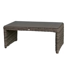 Montana Τραπεζάκι Σαλονιού Κήπου-Βεράντας Alu, Φ5mm Round Wicker Grey Brown Ε656  Τραπεζάκια Σαλονιού